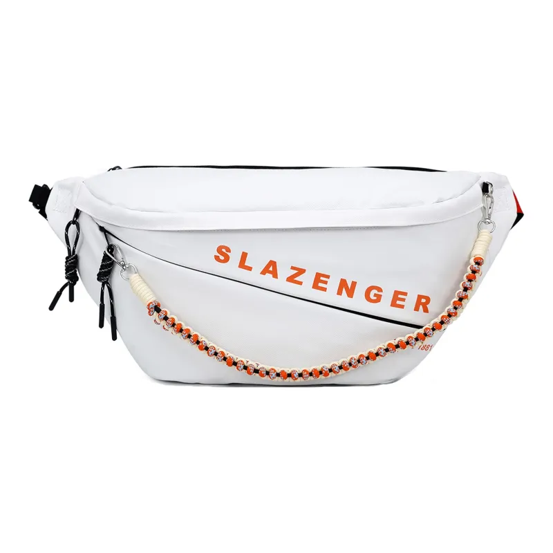 Slazenger PU With Polyester Shoulder Bag Sling Bag Crossbody Bag Regular Unisex White-1