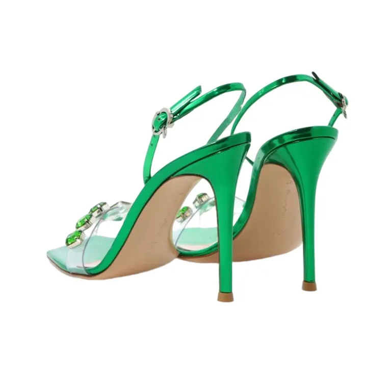 GIANVITO ROSSI Ribbon Candy 105mm Sandals-3