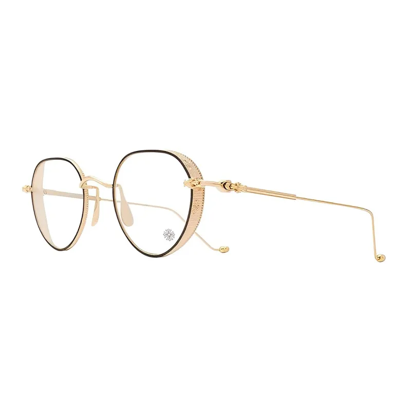 Chrome Hearts Eyeglass Frames Unisex Gold-0
