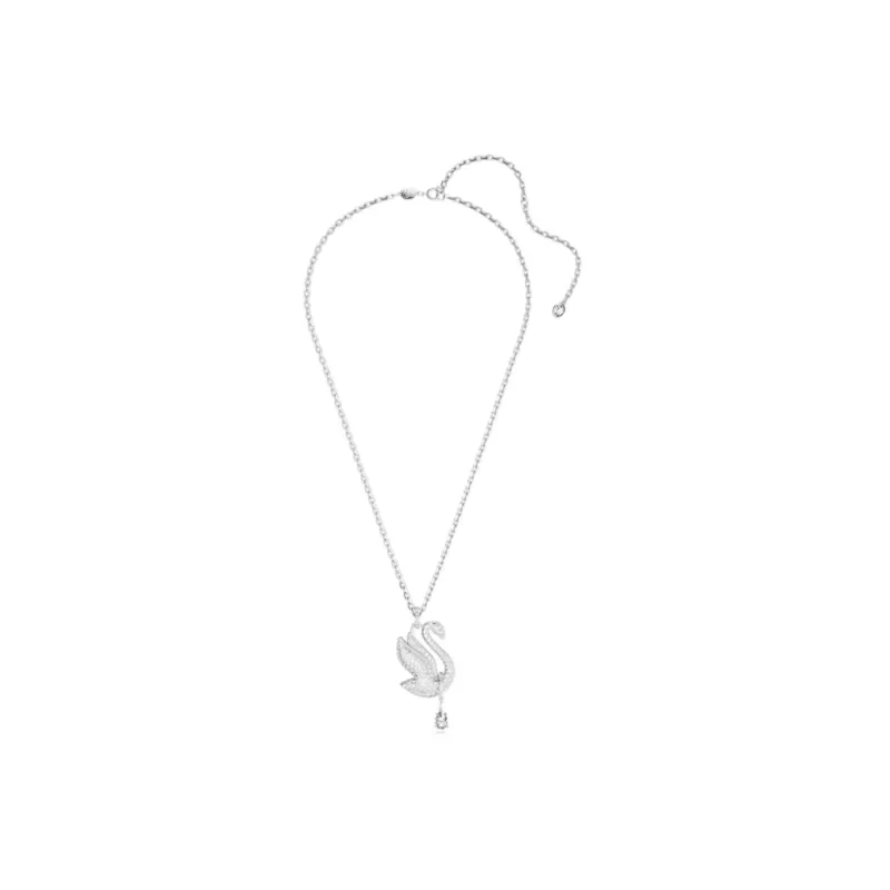 Swarovski Swan Pendant Necklace-2