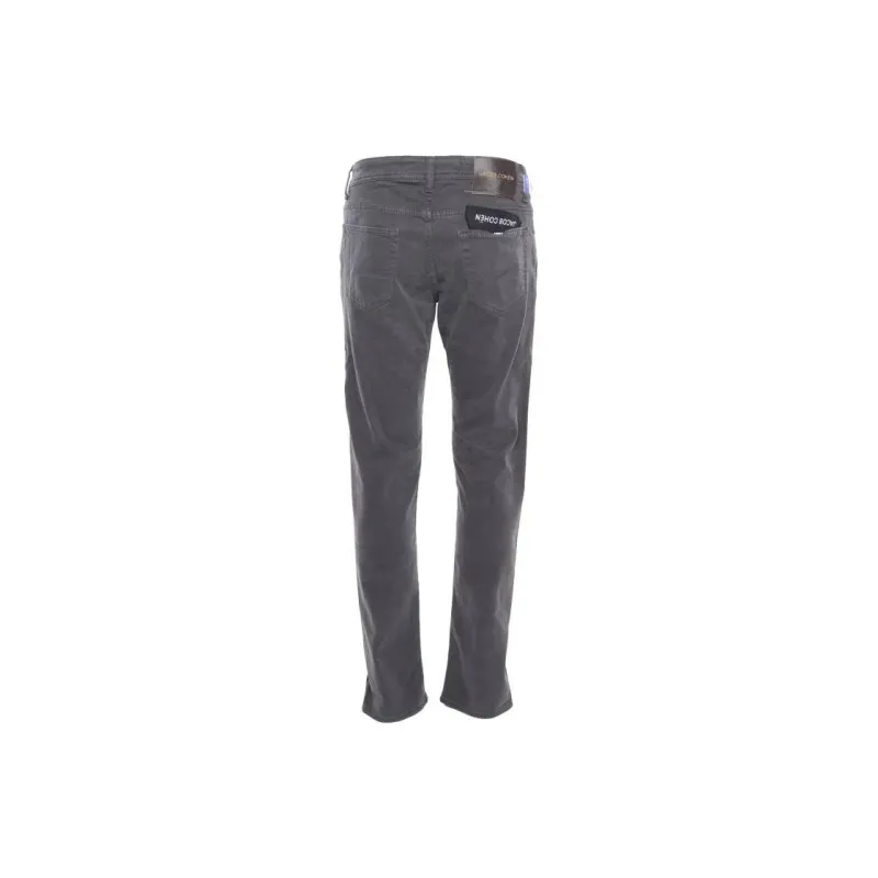JACOB COHEN Logo Patch Slim Fit Trousers-1