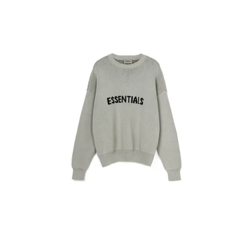 Fear of God Essentials Knit Pullover Sweater Green Concrete FW21
