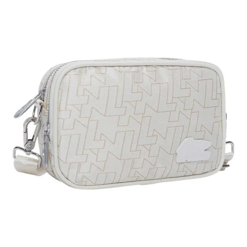 LiNing Fabric Camera Bag, Shoulder Bag, Crossbody Bag Medium Size Unisex Ecru-1