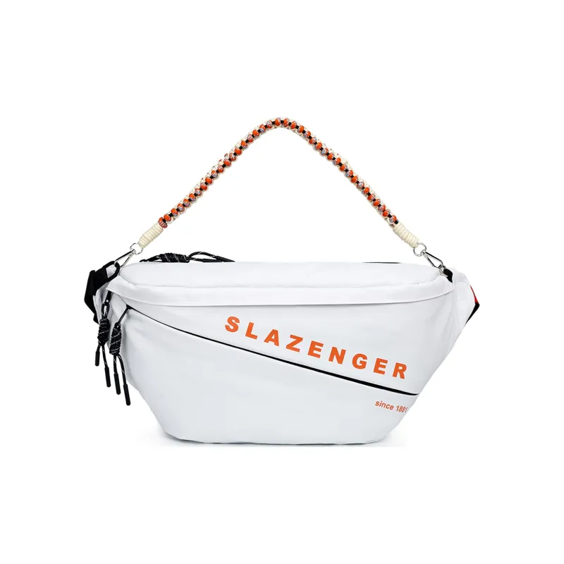Slazenger PU With Polyester Shoulder Bag Sling Bag Crossbody Bag Regular Unisex White-2
