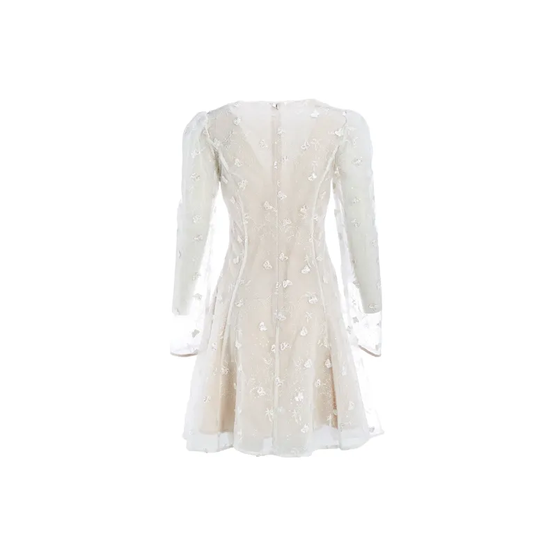 Marie Elie Long-Sleeved Dresses Women's White-1