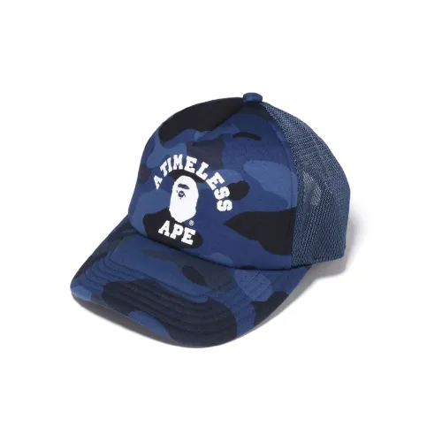 A BATHING APE Baseball Caps Men Blue