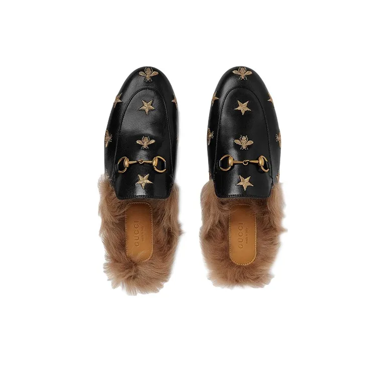 GUCCI Princetown Closed Toe Slippers Women's-2