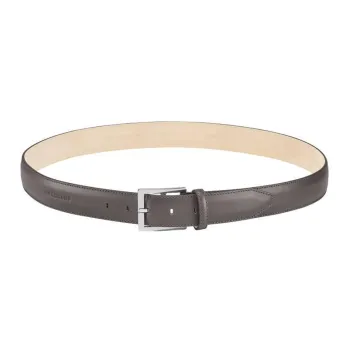 LONGCHAMP Fashion Trend Classic And Versatile Pin Buckle Belt Men's Gray Width: 3.5cm