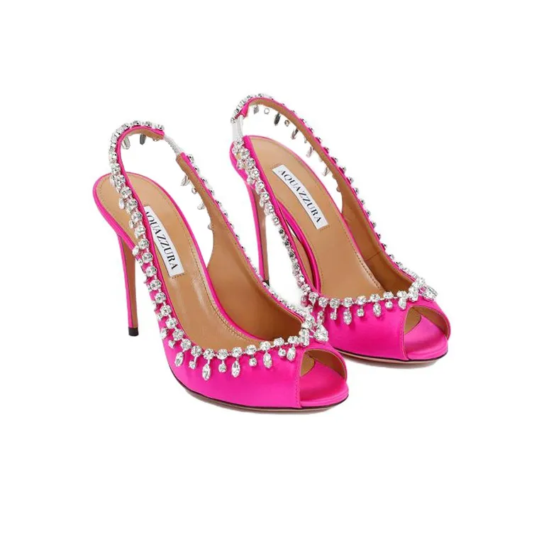 AQUAZZURA Temptation One-Strap Sandals 10.5cm Women's Fuchsia-2