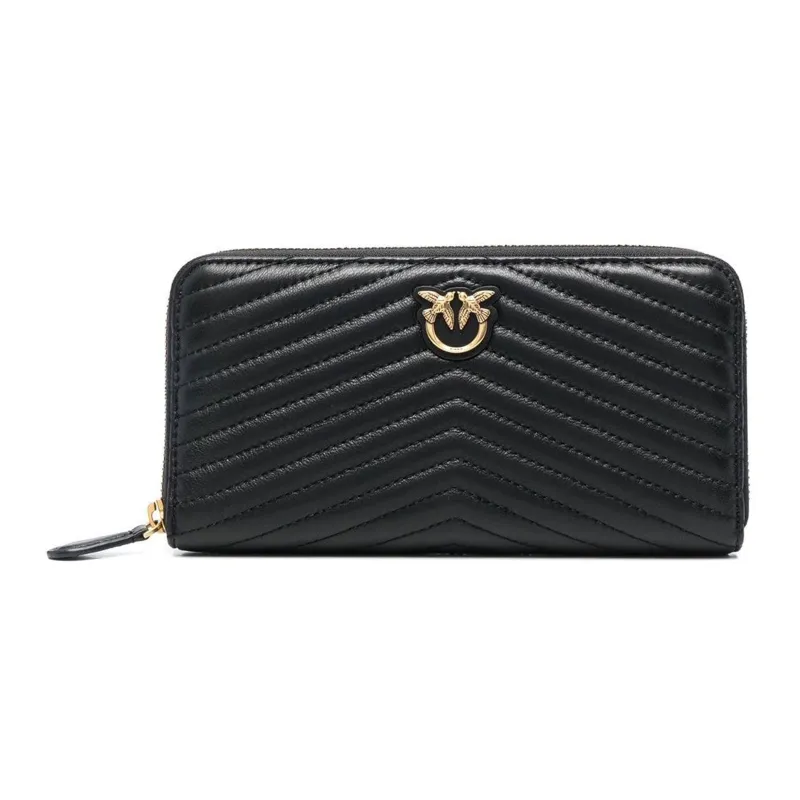 PINKO Calfskin Wallet Women's Black-0