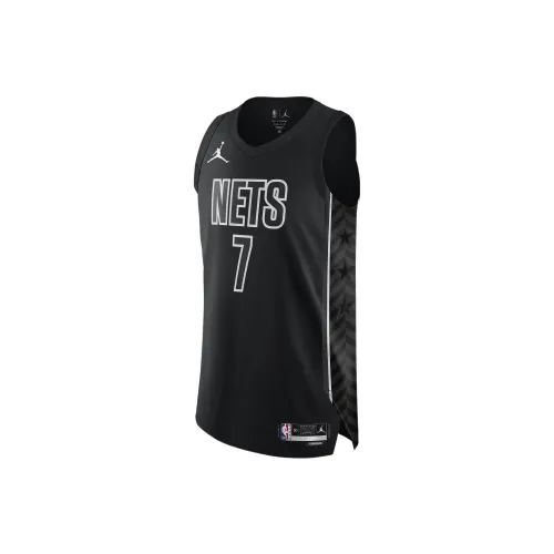 Jordan X NBA Brooklyn Basketball Jerseys Men Black