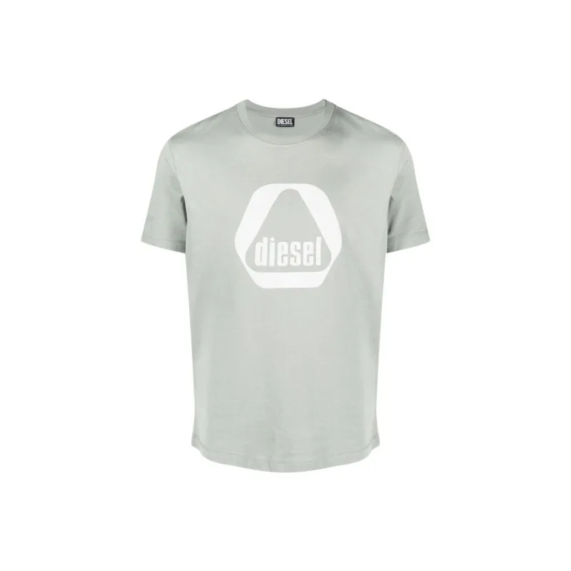 DIESEL SS23 Regular T Shirt Men's Light Green-0