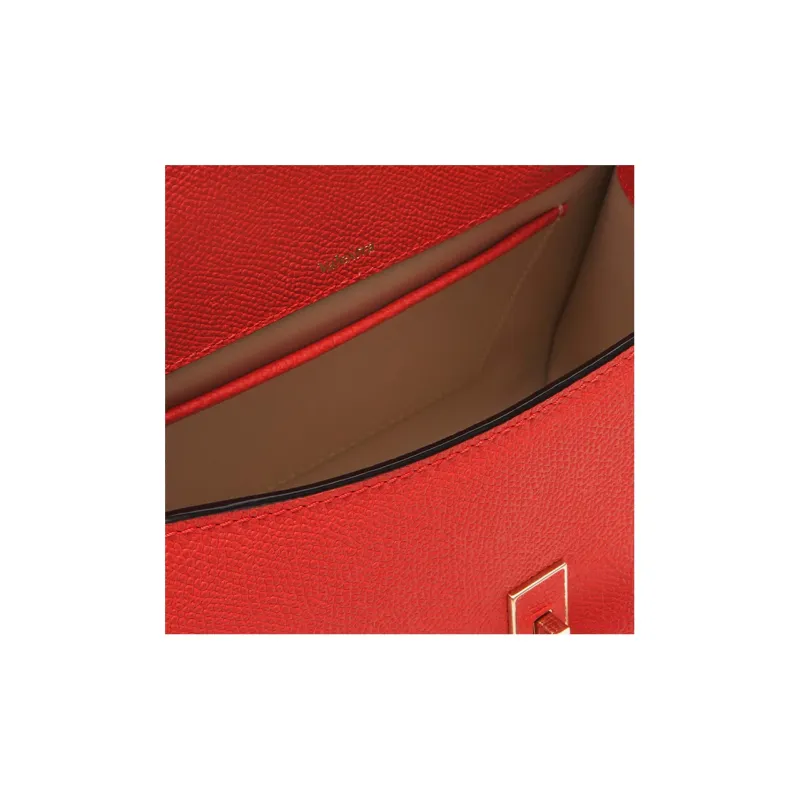 Valextra Iside Calfskin Shoulder Bag, Crossbody Bag, Handbag Mini Women's Red-2
