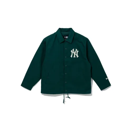 New Era X MLB SS23 New York Yankees Collared Jacket Dark Green