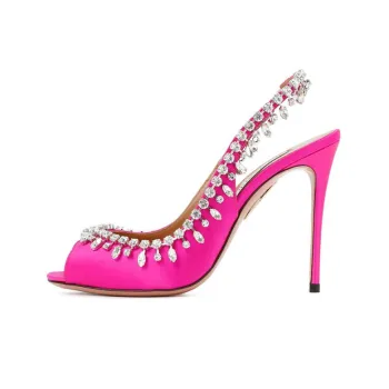 AQUAZZURA Temptation One-Strap Sandals 10.5cm Women's Fuchsia