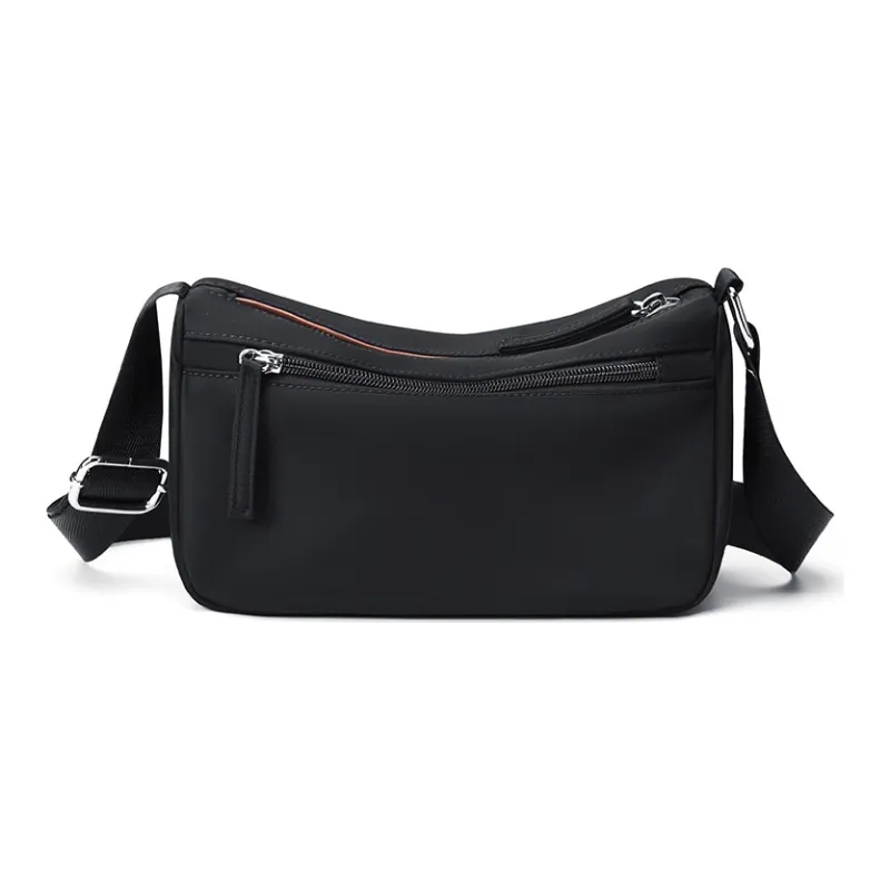 GOLF Zip Closure Crossbody Bag, Shoulder Bag Medium Size Women's Khaki/Black-5