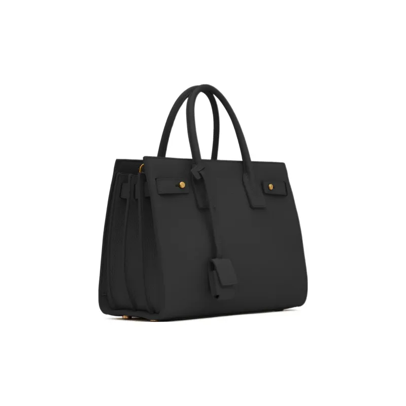 SAINT LAURENT SAC DE JOUR Calfskin Shoulder Bag, Crossbody Bag, Handbag Women's Black-1