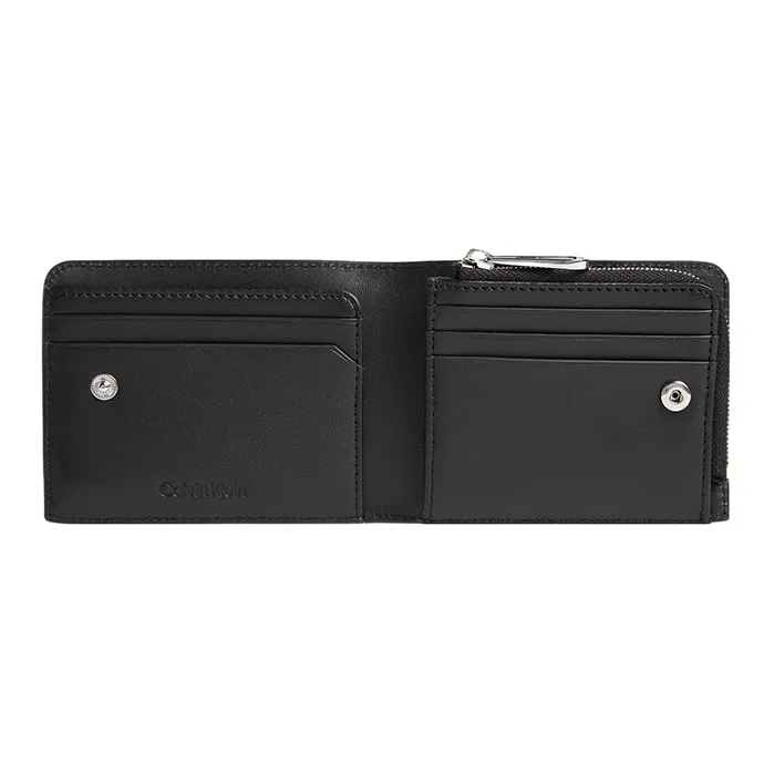 CALVIN KLEIN Embossed Leather Wallet Men's Black-1
