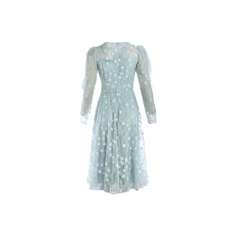 Marie Elie Long-Sleeved Dresses Women's White-1
