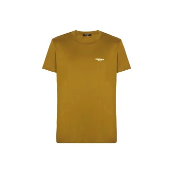 BALMAIN Logo Printed Crewneck T Shirt
