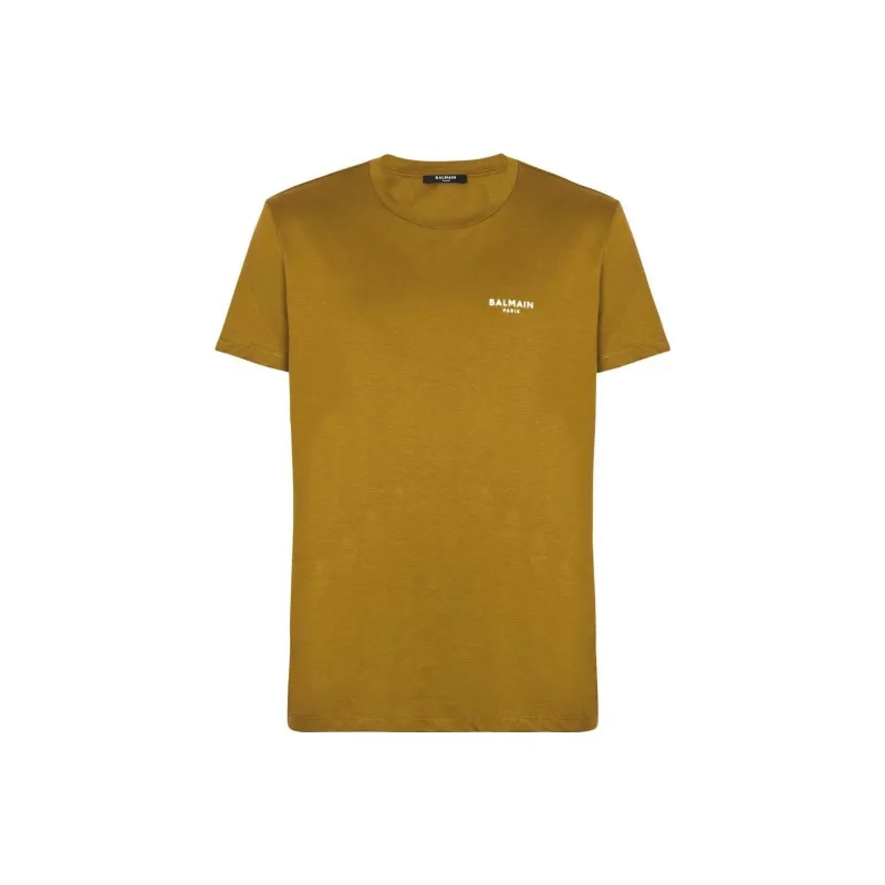 BALMAIN Logo Printed Crewneck T Shirt-0