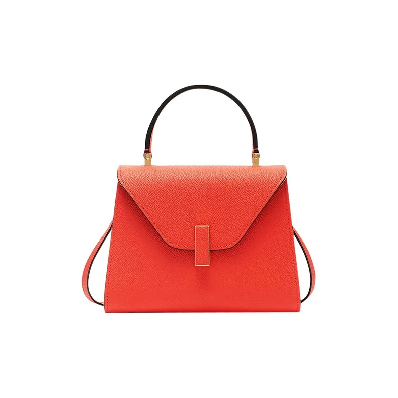 Valextra Iside Calfskin Shoulder Bag, Crossbody Bag, Handbag Mini Women's Red-0