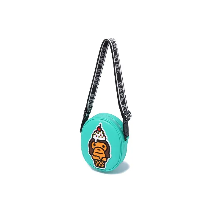 A BATHING APE Synthetic Leather Crossbody Bag Shoulder Bag Regular Men's Green-1