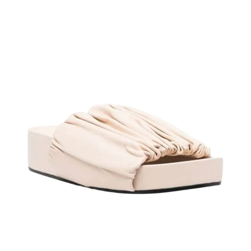 JIL SANDER Leather Platform Sandals-2
