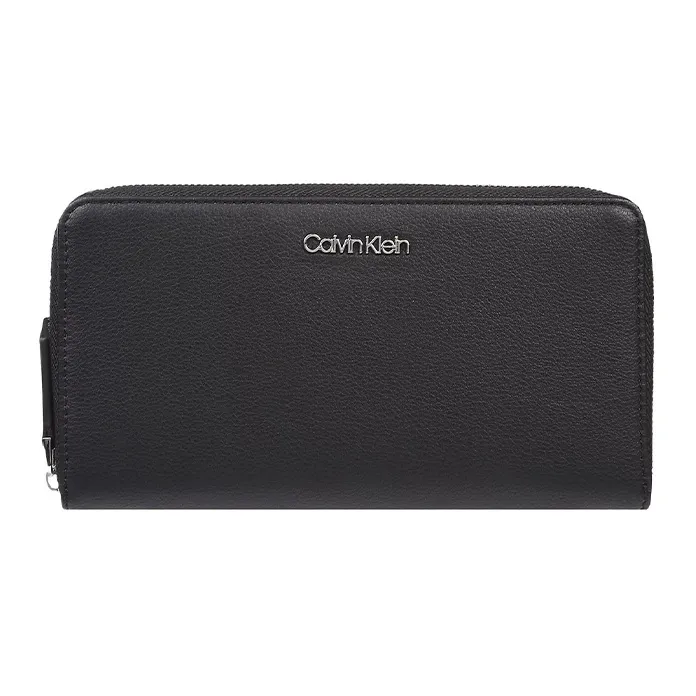 CK/Calvin Klein Polyurethane Wallet Women's Black-0