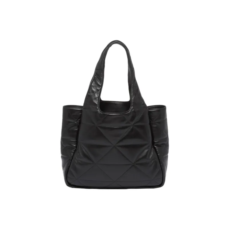 PRADA Soft Sheep Leather Tote Bag Shopping Bag Handbag Medium Size Women's Black-1