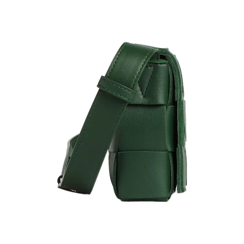 Bottega Veneta CASSETTE Lambskin Pillow Bag, Shoulder Bag, Crossbody Bag Trumpets Women's Rain Tree Green-2