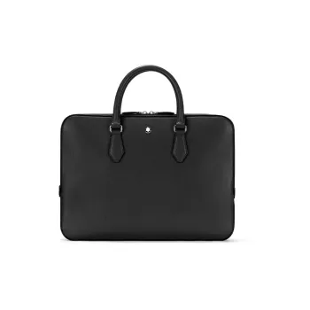 MONTBLANC Leather Portable Briefcases Men's Black