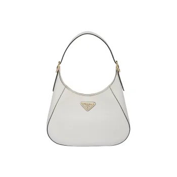 PRADA Leather Handbag, Shoulder Bag Women's White