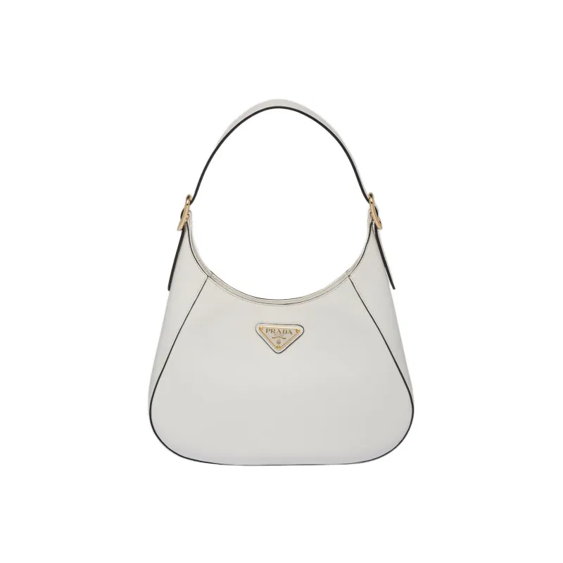 PRADA Leather Handbag, Shoulder Bag Women's White-0