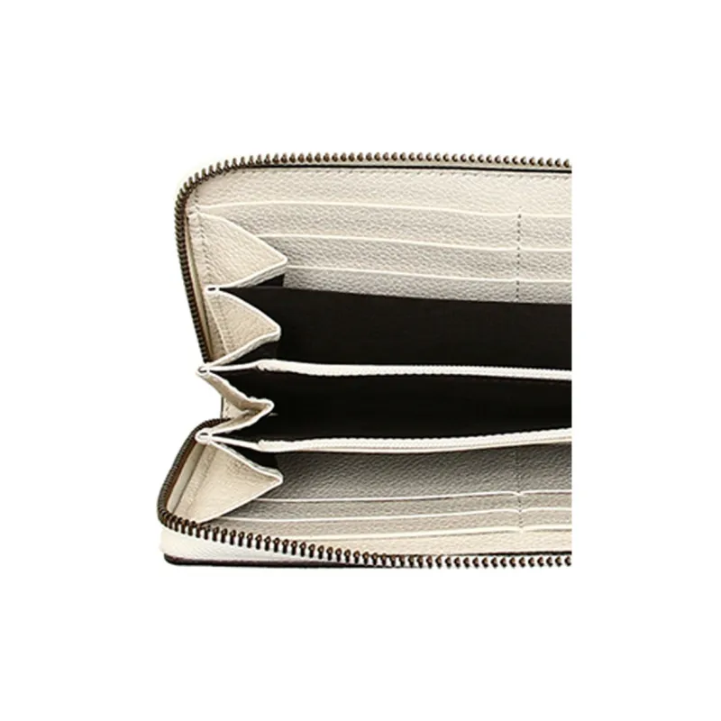 GUCCI Leather Wallet Unisex White-5