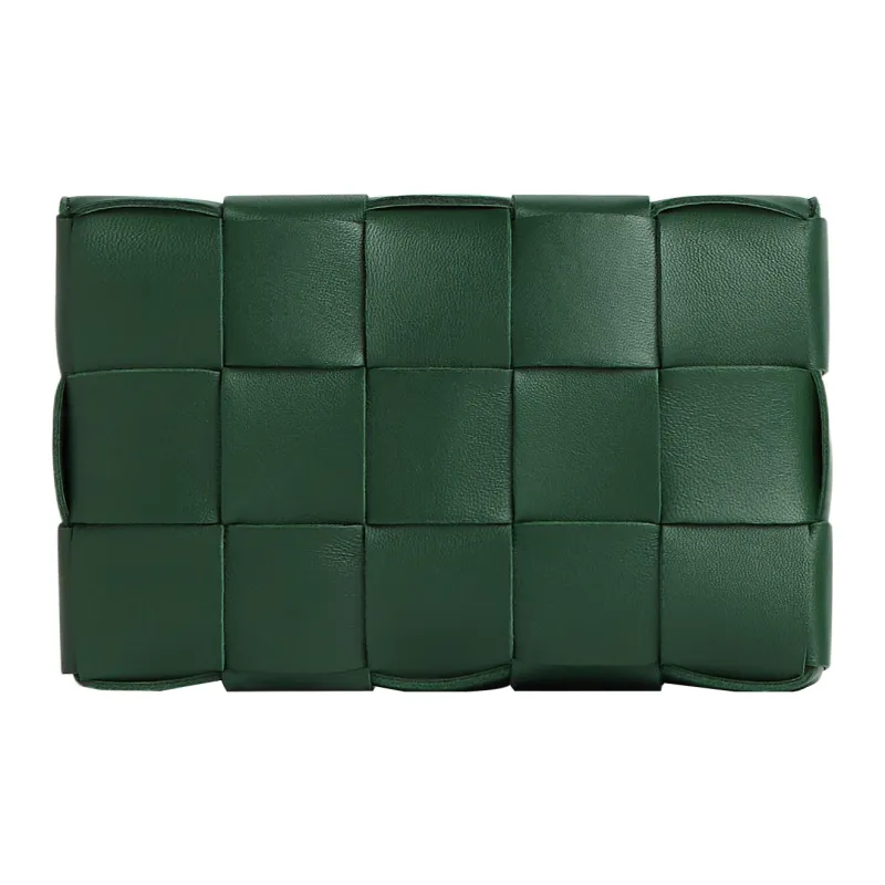 Bottega Veneta CASSETTE Lambskin Pillow Bag, Shoulder Bag, Crossbody Bag Trumpets Women's Rain Tree Green-1