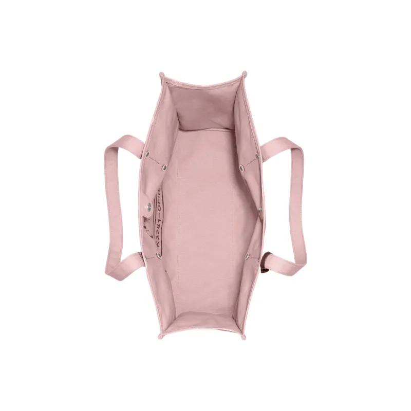 COACH Recycled Canvas With Recycled Leather Tote Bag, Shopping Bag, Canvas Bag, Handbag, Shoulder Bag Women's Pink-3