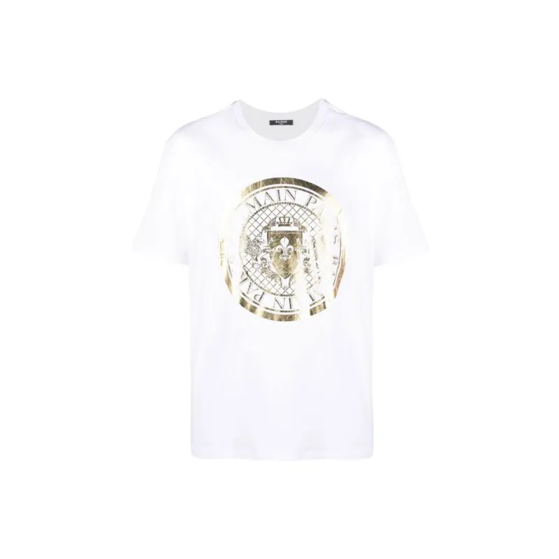 BALMAIN T Shirts Men White-0