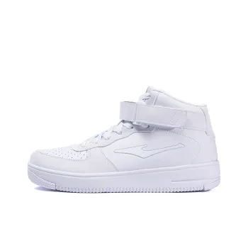 Erke Wear Resistant Slip Resistant Mid Top Skateboard Shoes Men's White