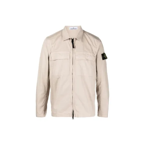 STONE ISLAND Jackets Men Light Brown