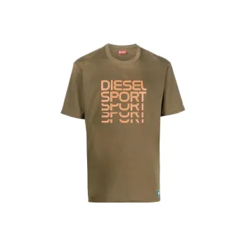 DIESEL T-Shirts Men Khaki