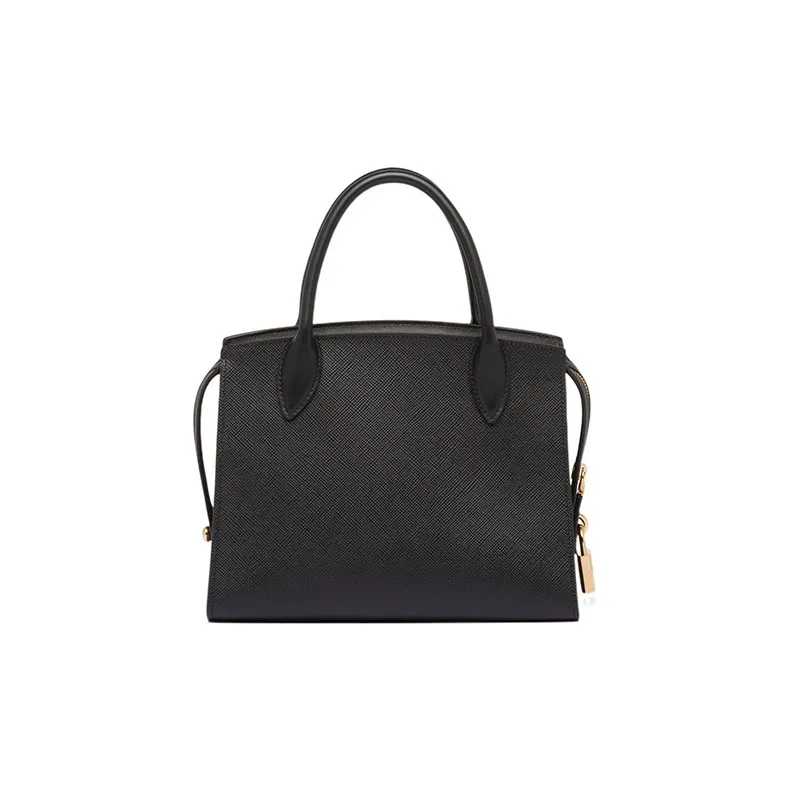 PRADA Smooth Leather Tote Bag Shopping Bag Shoulder Bag Crossbody Bag Handbag Mini Women's Black-2