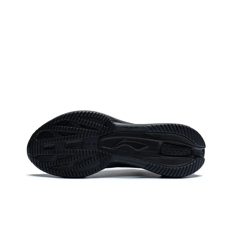 LiNing Super Light 20 Abrasion Resistant Breathable Low Top Running Shoes Men's Pure Black-4