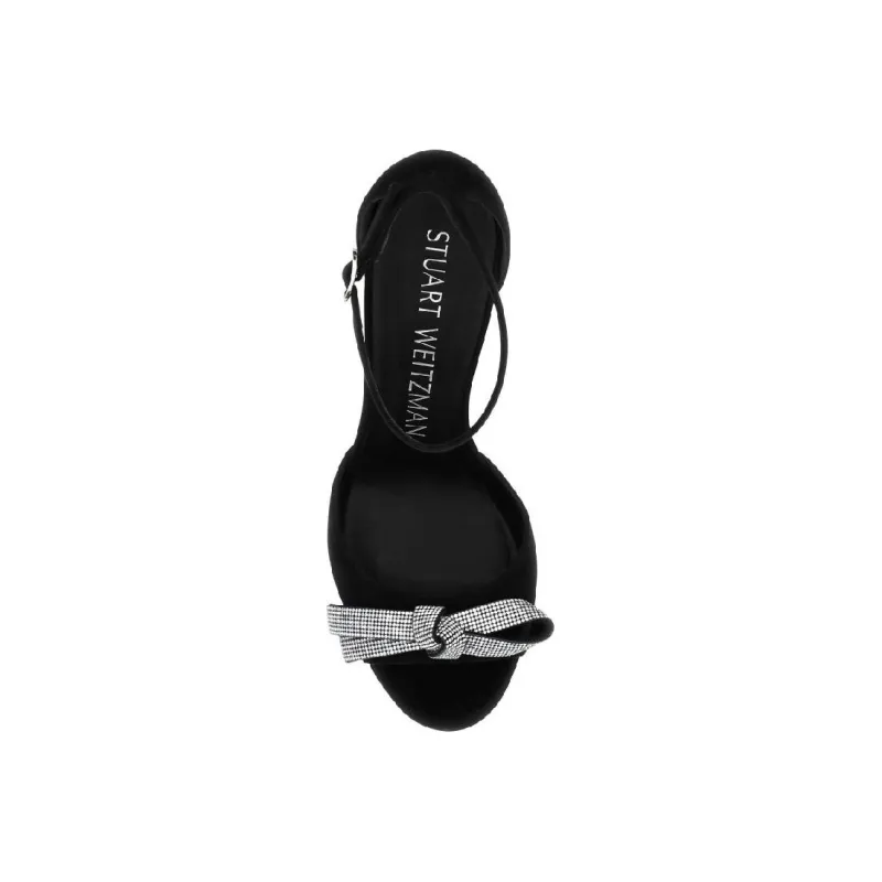 stuart weitzman Discoplatform 130mm Bow-detail Sandals-4