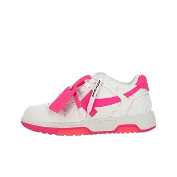 OFF WHITE Out Of Office Calf Leather Sneaker 'White Red' Women's