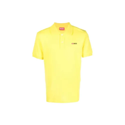 DIESEL Polo Shirts Men Yellow