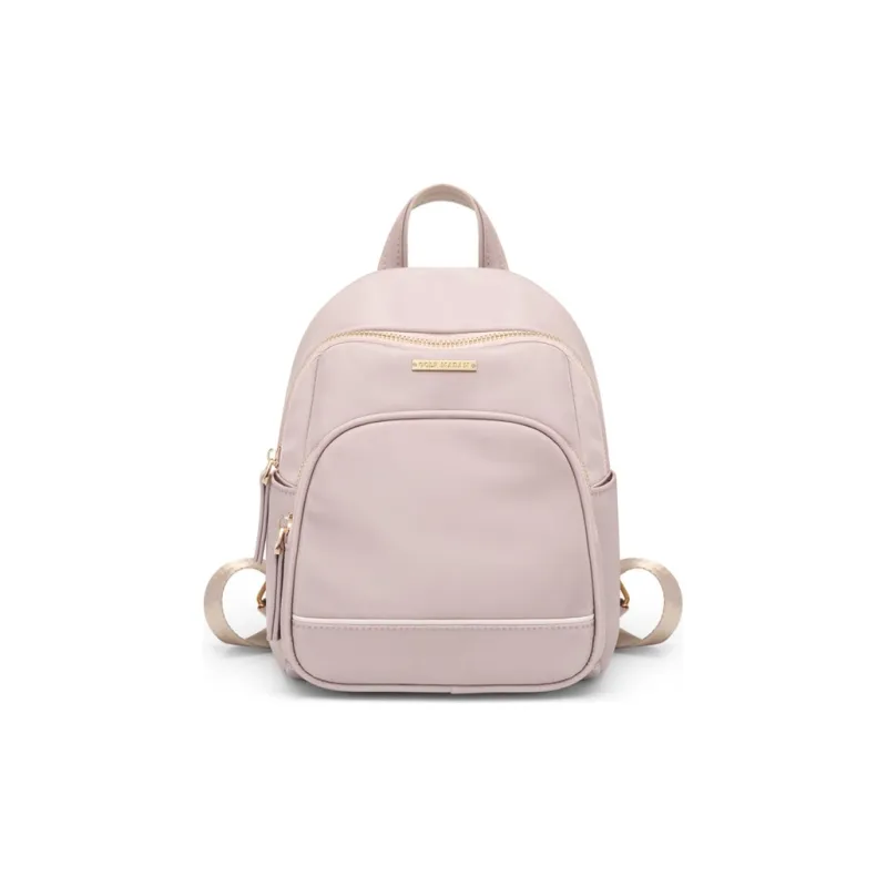 GOLF Synthetic Leather Backpack Small Size Women's Pink/Black/Apricot/Modern Gray-1