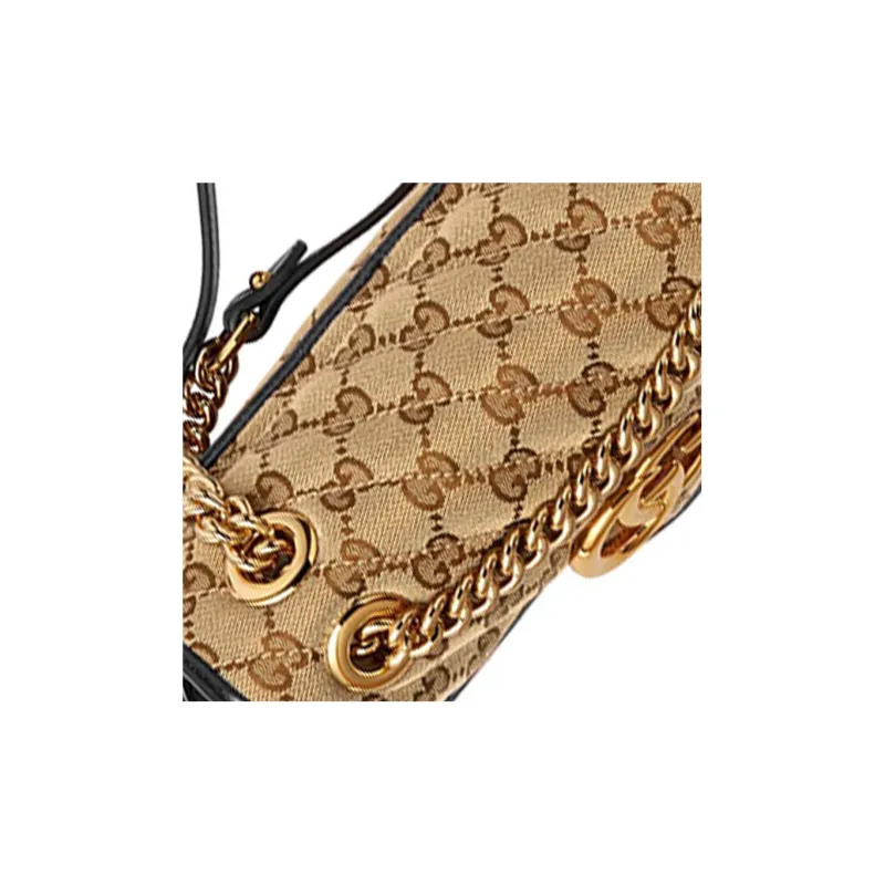 GUCCI GG Marmont Suede Shoulder Bag Crossbody Bag Mini Women's Ebony/Black-7