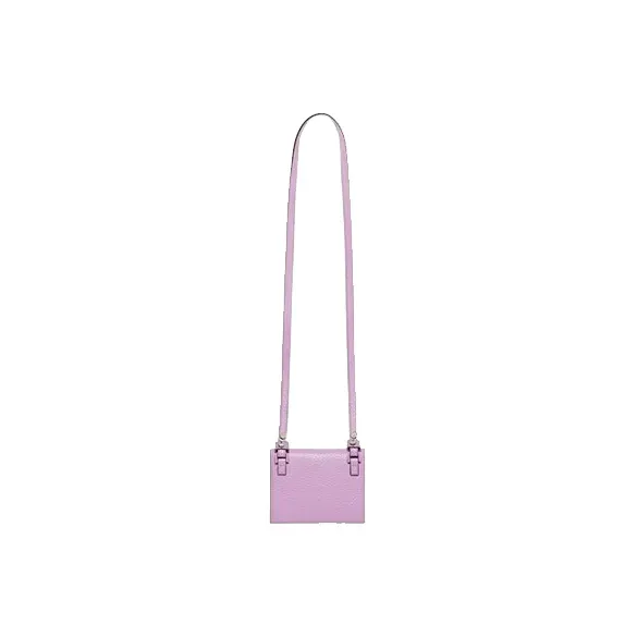 GUCCI GG Marmont Leather One Shoulder Crossbody Clutch Wallet Card Holder Women's Purple-3