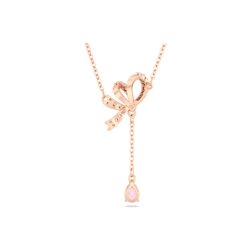 Swarovski Hyperbola Y Bow Pendant Necklace-1